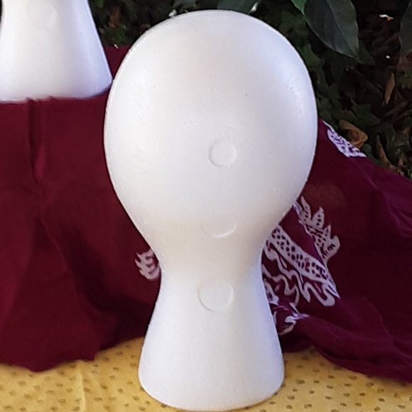 Styrofoam Heads Set of 2 Wigs Beauty Mannequin Dolls Crafts Display No Bundling - Picture 11 of 16